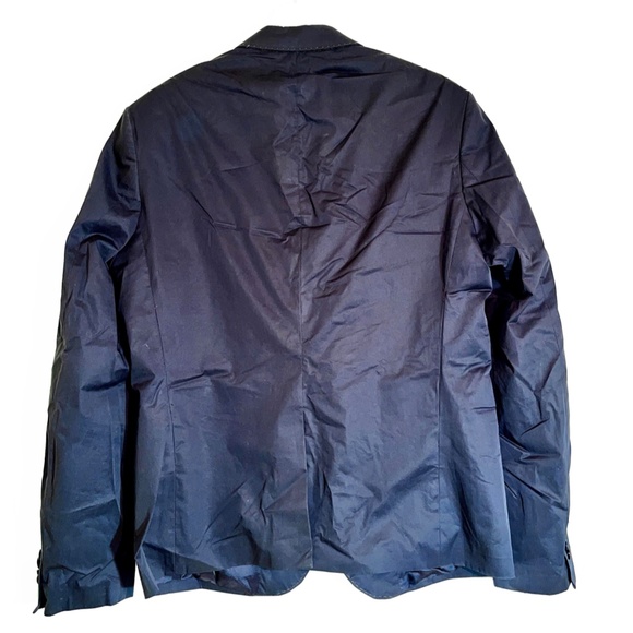 Takeshy Kurosawa Japanese/Italian Made Suit, Blue, Coated Cotton, Size 50 (40R) - Picture 2 of 5